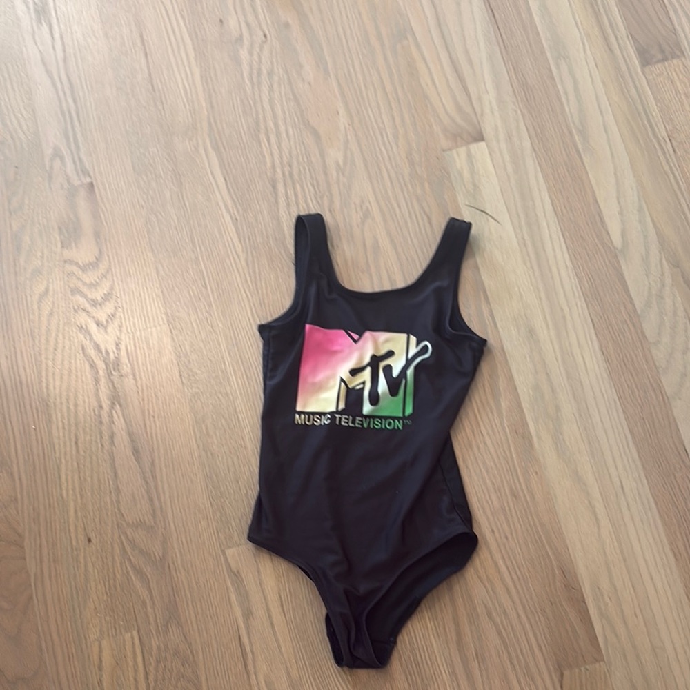 H&M Kids Black One Piece with MTV Logo